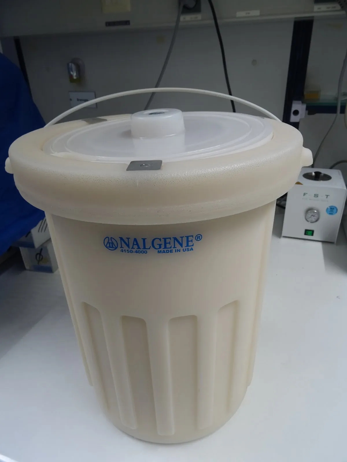 Pequeño recipiente Dewar de laboratorio, de boca estrecha, para líquido criogénico