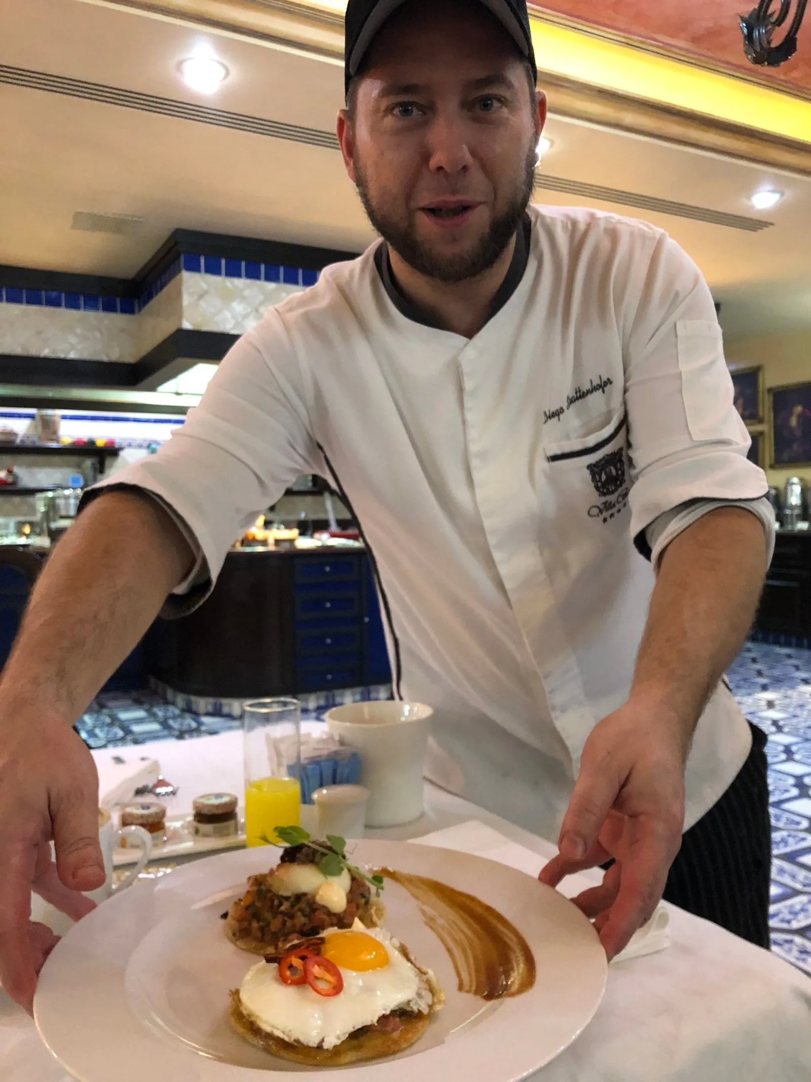 Chef Diego Schattenhofer Leading the Renowned Breakfasts at the Hotel Villa Cortés