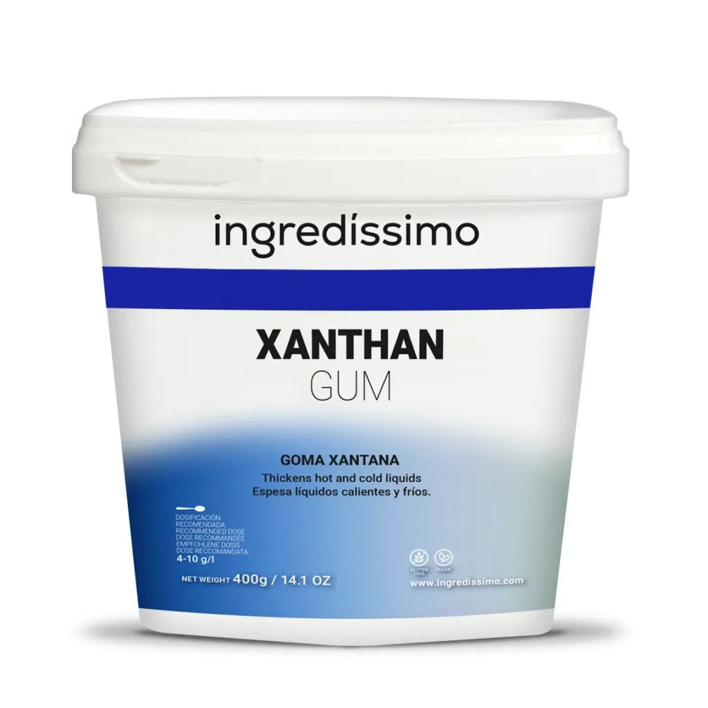 400 g jar of xanthan gum from Ingredíssimo