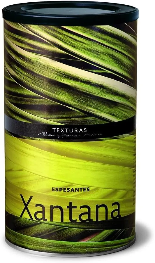 Jar of xanthan gum from the Texturas range of thickeners