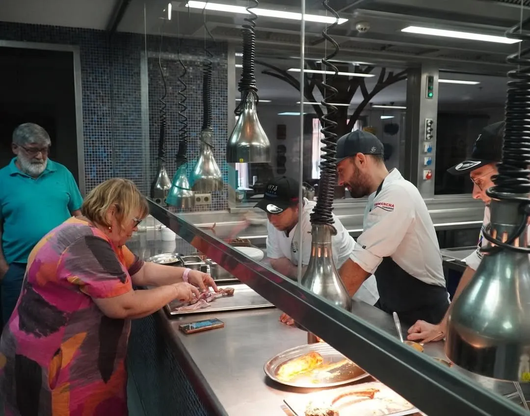 Work on both sides of the pass during the recipe book’s testing